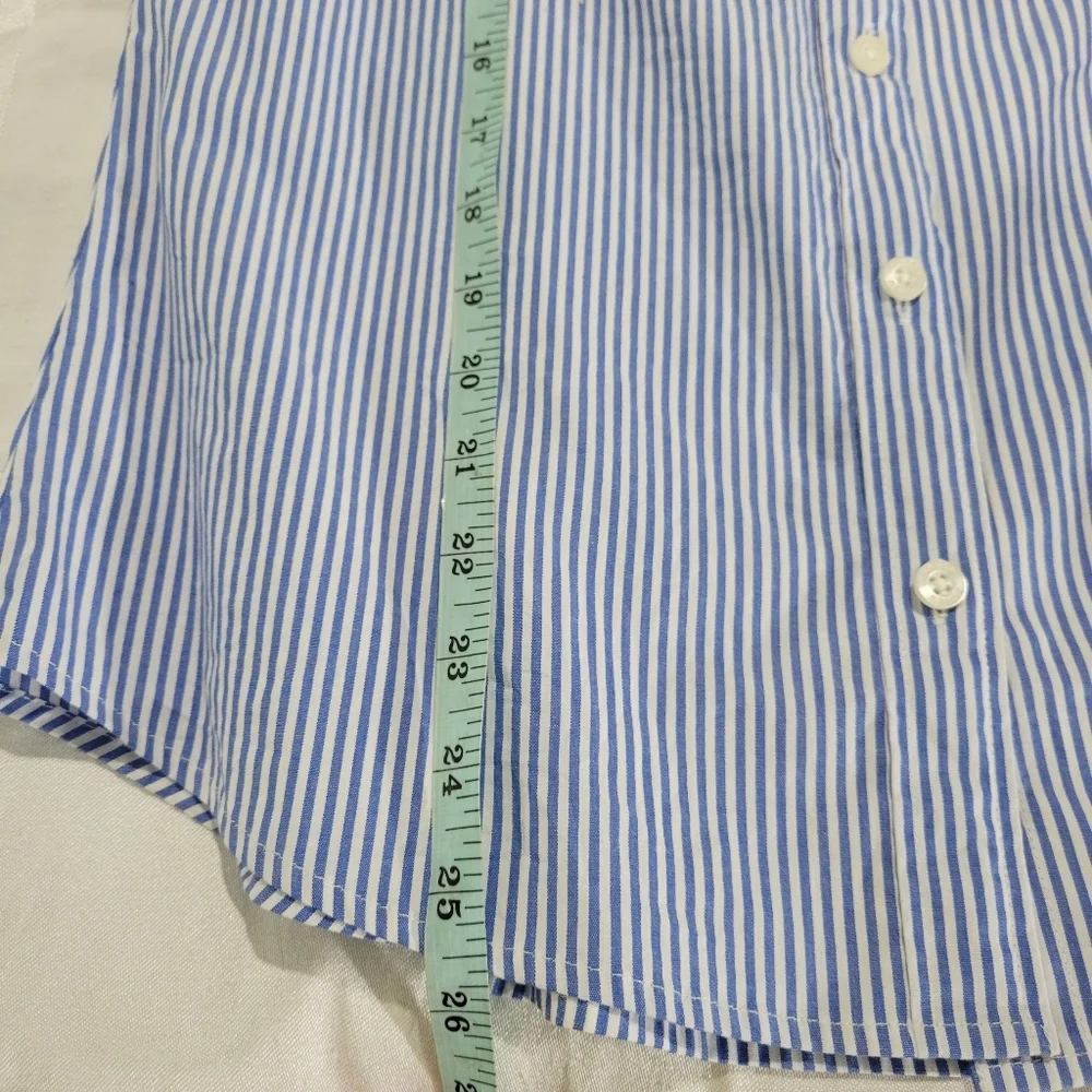 J Crew Factory Button-up cotton poplin shirt in signature fit BU009 NWT Sz XS - Picture 6 of 7